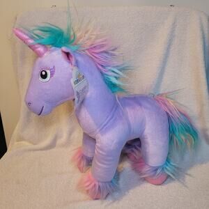 Build A Bear Fairy Friends Enchanted Purple Unicorn Plush Stuffed 18" NWT 2018